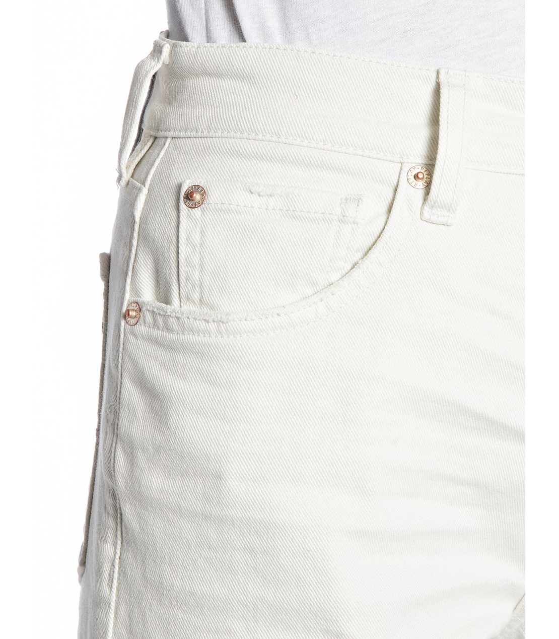 HEVELEEN コンフォートブル ワイドクロップドデニム 詳細画像 オフホワイト 7